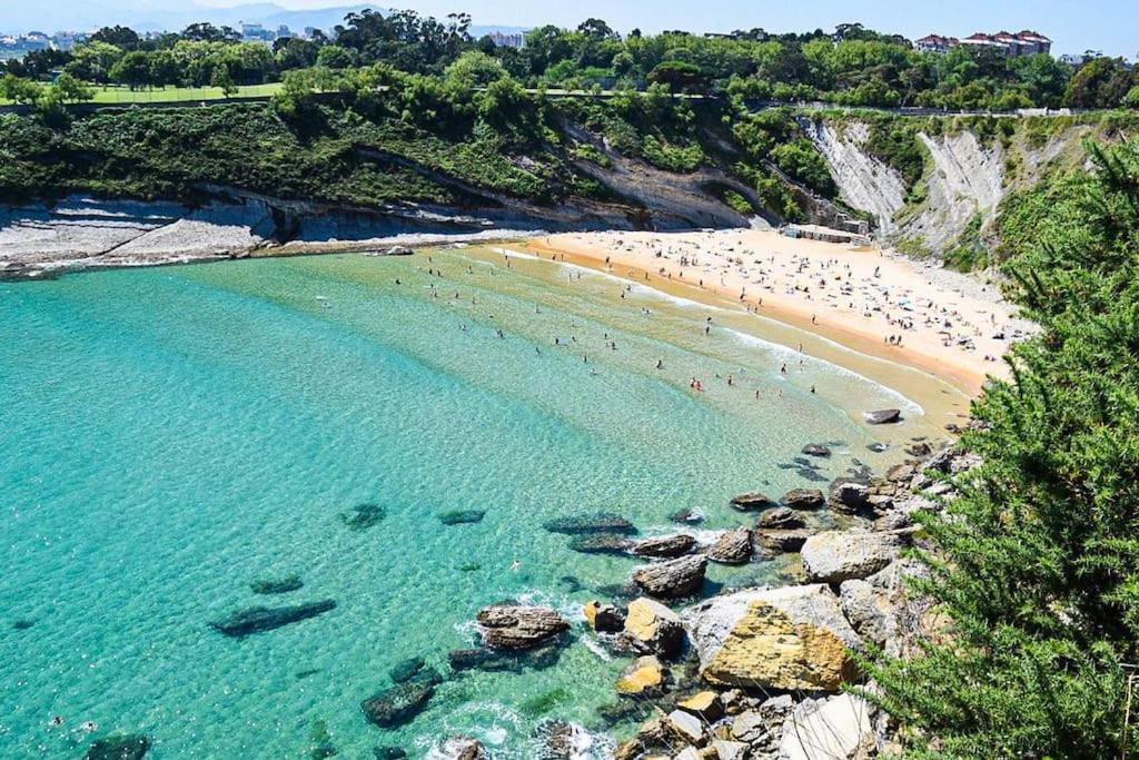 Bajo Con Terraza A 5 Min De La Playa Villa Santander Eksteriør billede